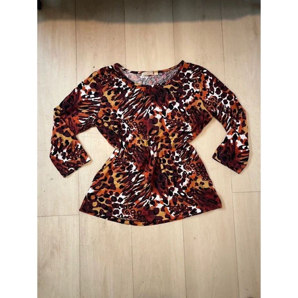 Retro Orange Leopard Print